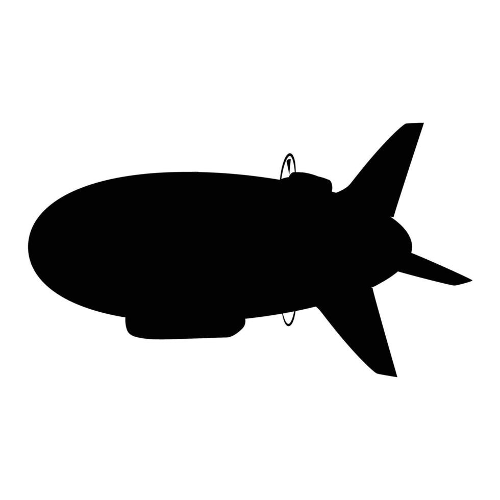 Airship Icon for Vintage and Aviation Themes vector