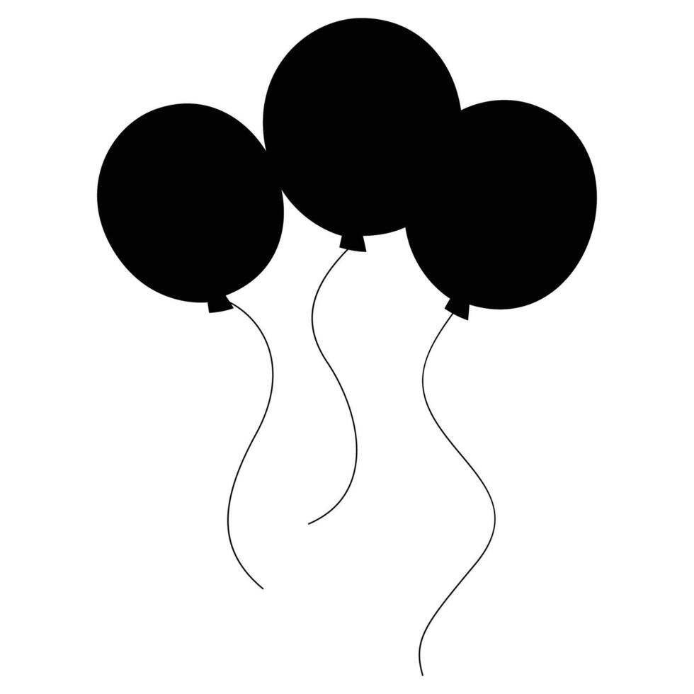 Balloon Icon for Celebrations and Party Themes vector