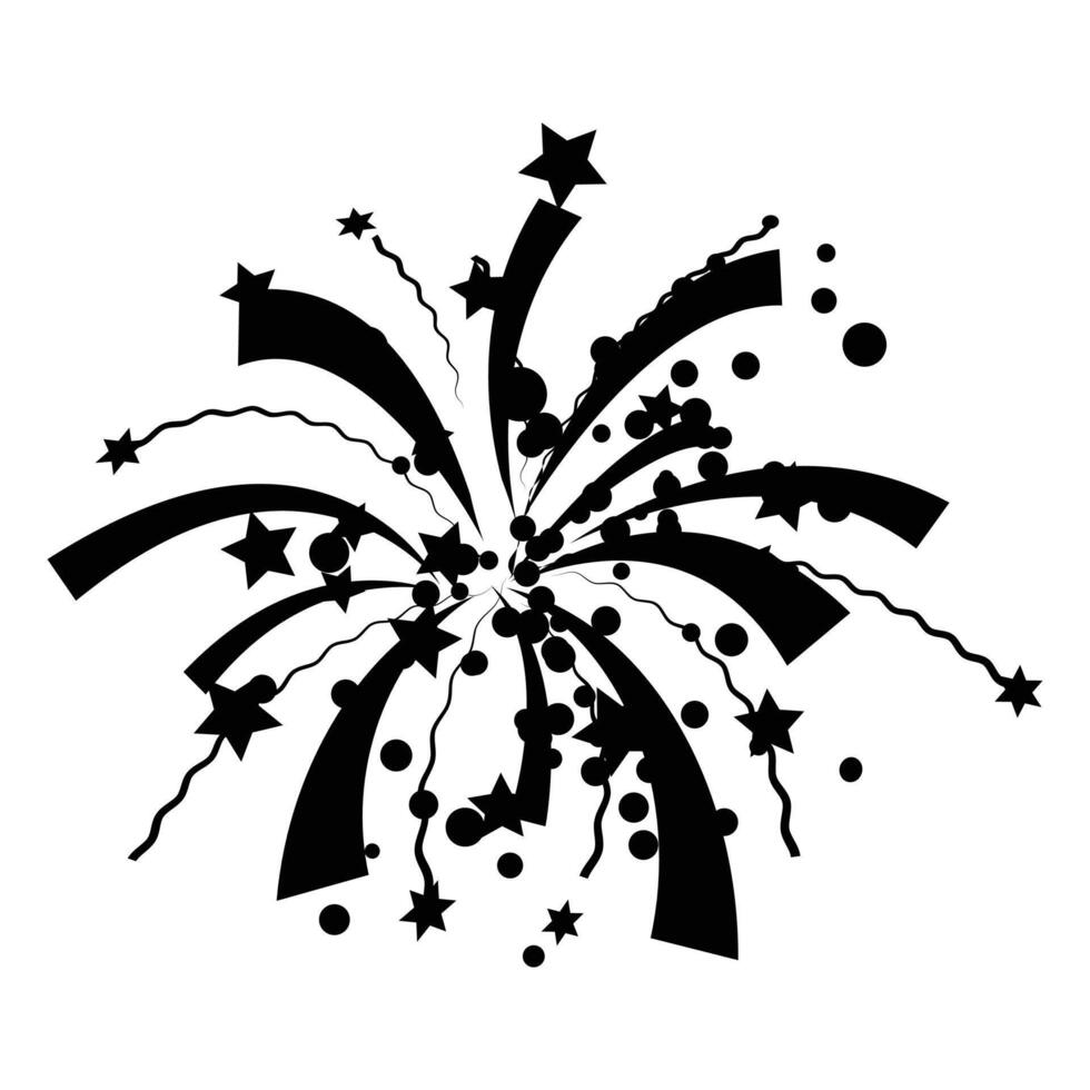 Fireworks Icon for Celebration and Festive Designs vector