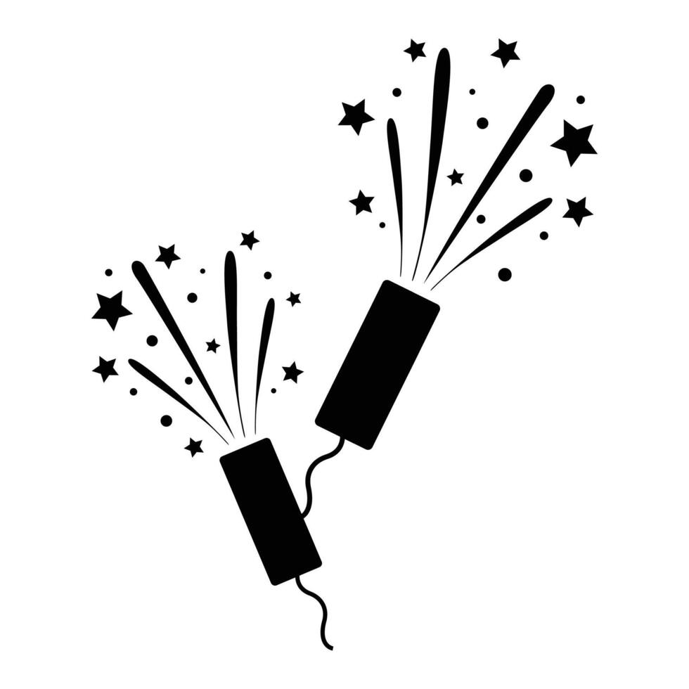 Fireworks Icon for Celebration and Festive Designs vector