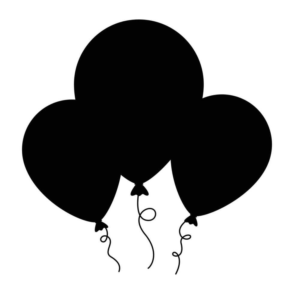 Balloon Icon for Celebrations and Party Themes vector