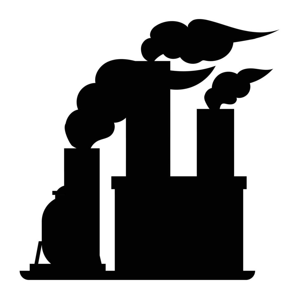 Factory Icon for Industry and Manufacturing Themes vector