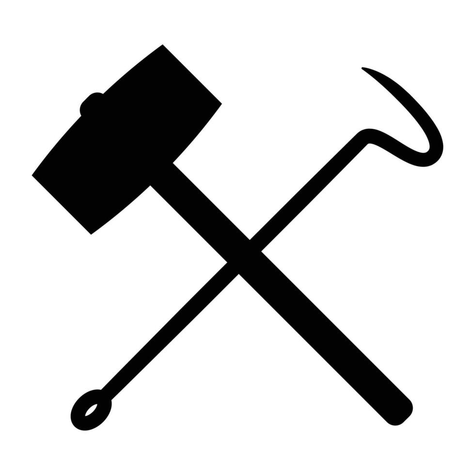 Blacksmith Tools Icon for Craftsmanship and Metalworking vector