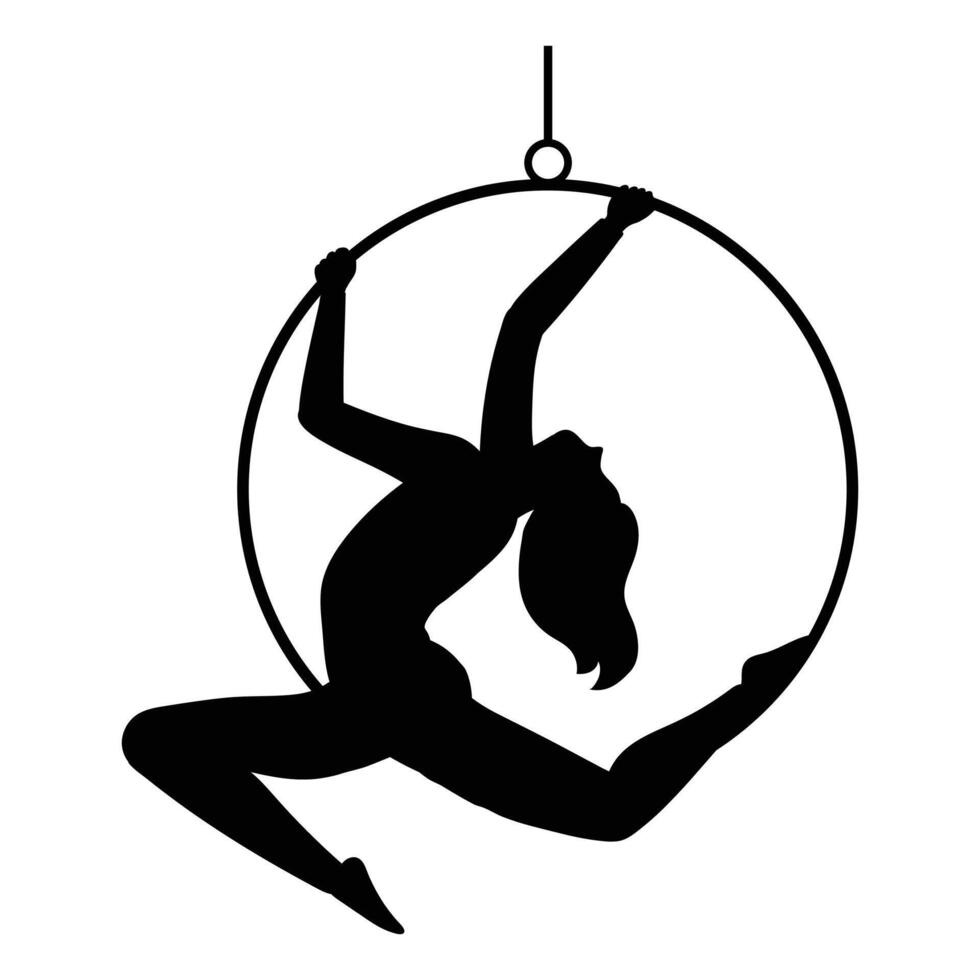 Circus or Chapiteau Black Silhouette Icon for Entertainment and Performance Themes vector