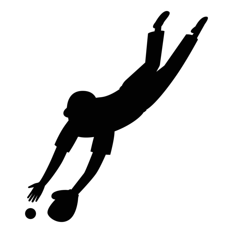 Baseball Man Silhouette Bundle Icon for Sports and Athletic Themes vector