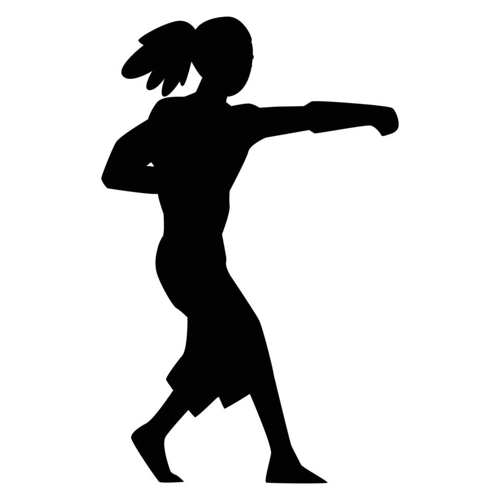 Karate Silhouette Icon for Martial Arts and Combat Sports vector