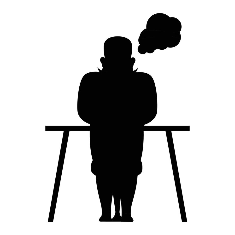 People Using Laptop Silhouettes Icon for Freelance and Remote Work Themes vector