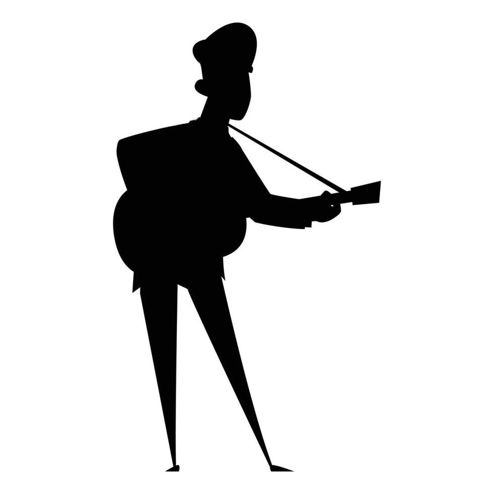 Silhouettes of Jazz Musicians Icon for Music and Performance Themes vector