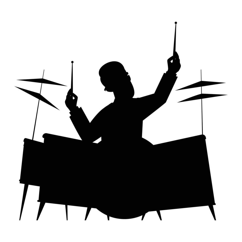 Silhouettes of Jazz Musicians Icon for Music and Performance Themes vector