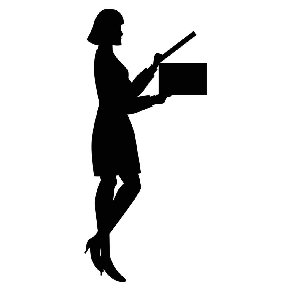 Cameraman with Camera, Silhouette vector