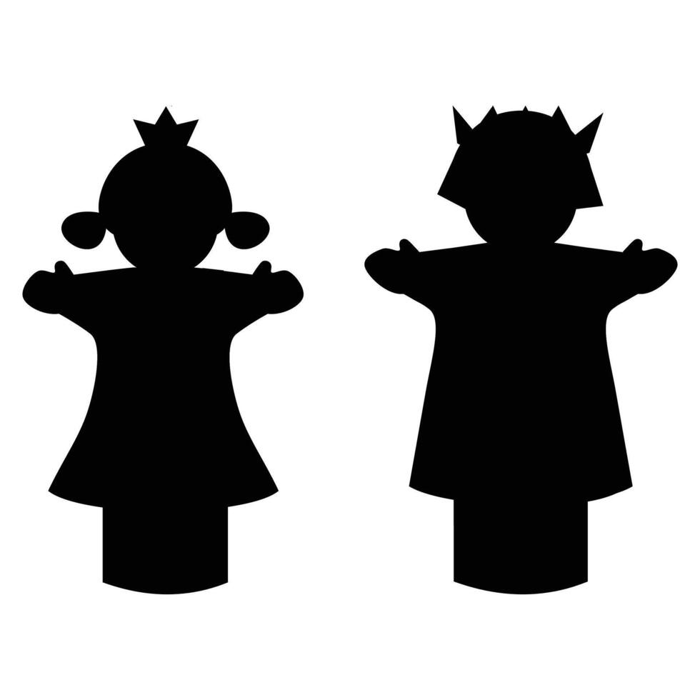 Hand Animal Puppet Silhouette Fun and Playful Design vector