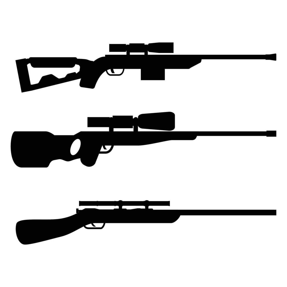 Sniper Silhouette in a Tactical Pose on a Hilltop vector