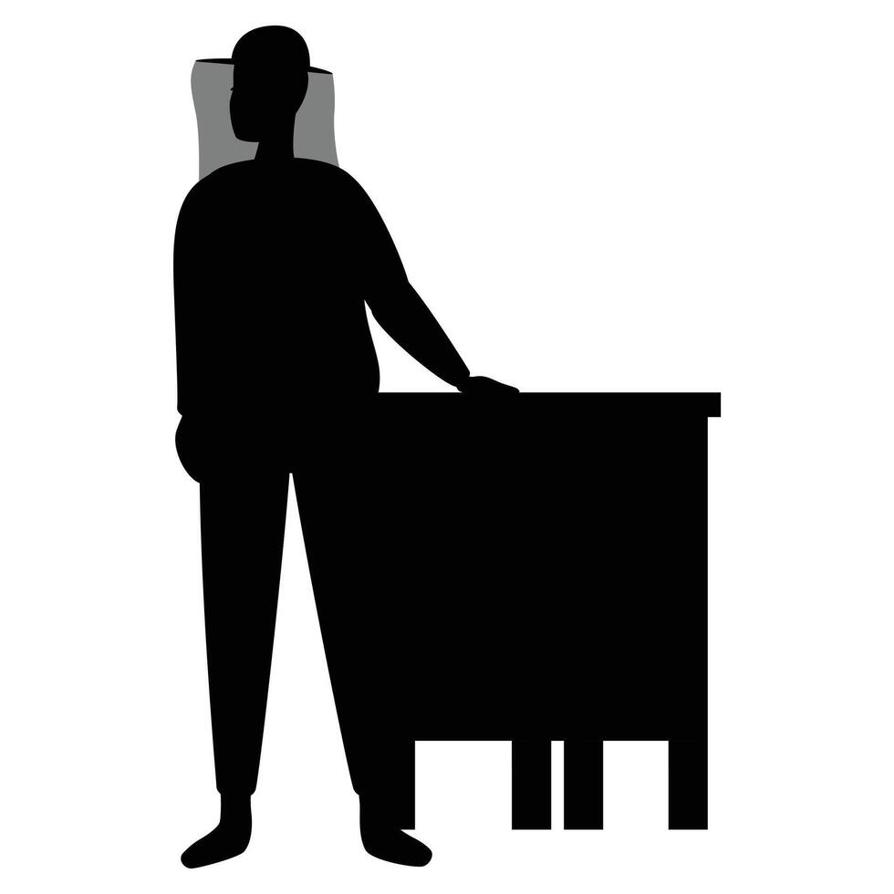 Beekeeper Silhouette People Working withe Hives vector