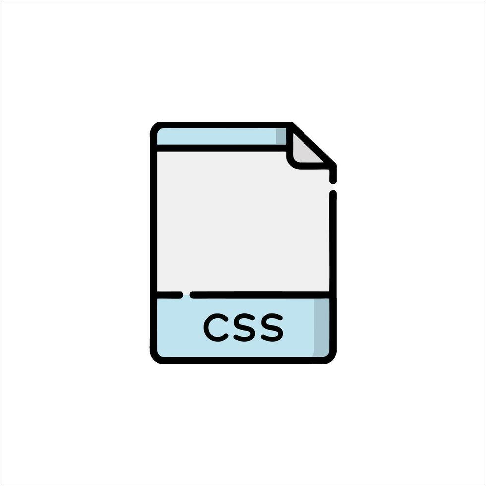 Css file icon illustration 53804499 Vector Art at Vecteezy