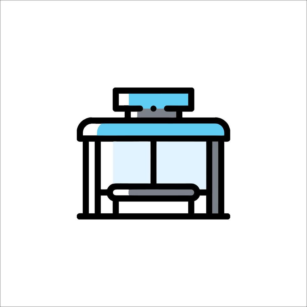 A blue and white icon of a machine vector
