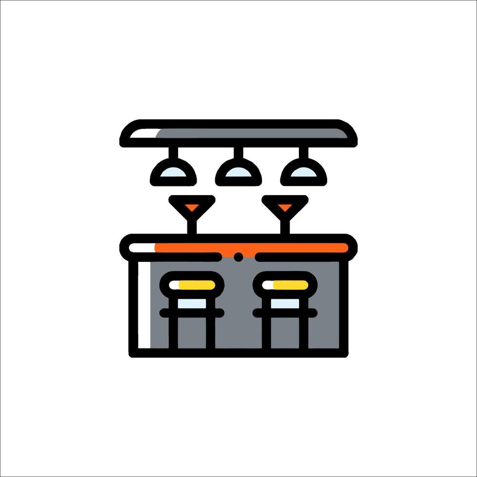 Bar icon, bar, bar counter, bar, bar counter, bar, bar counter, bar vector