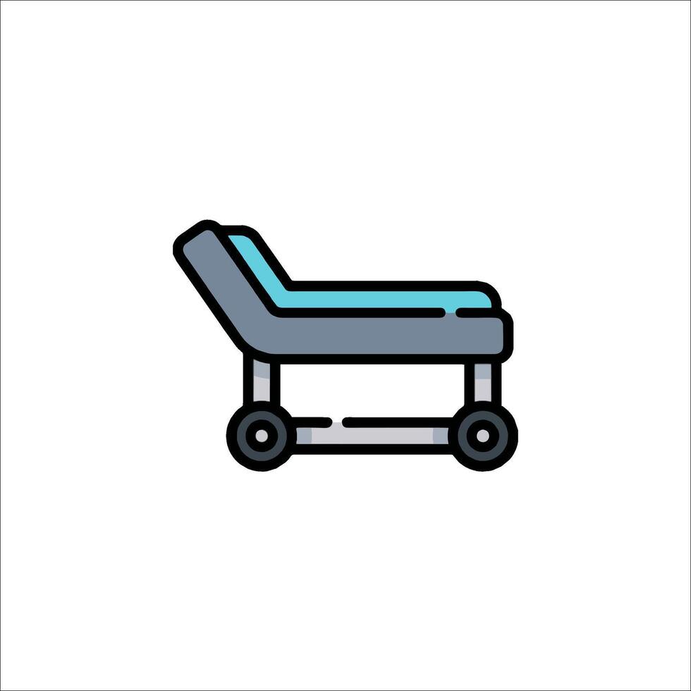 Bed icon on white background vector