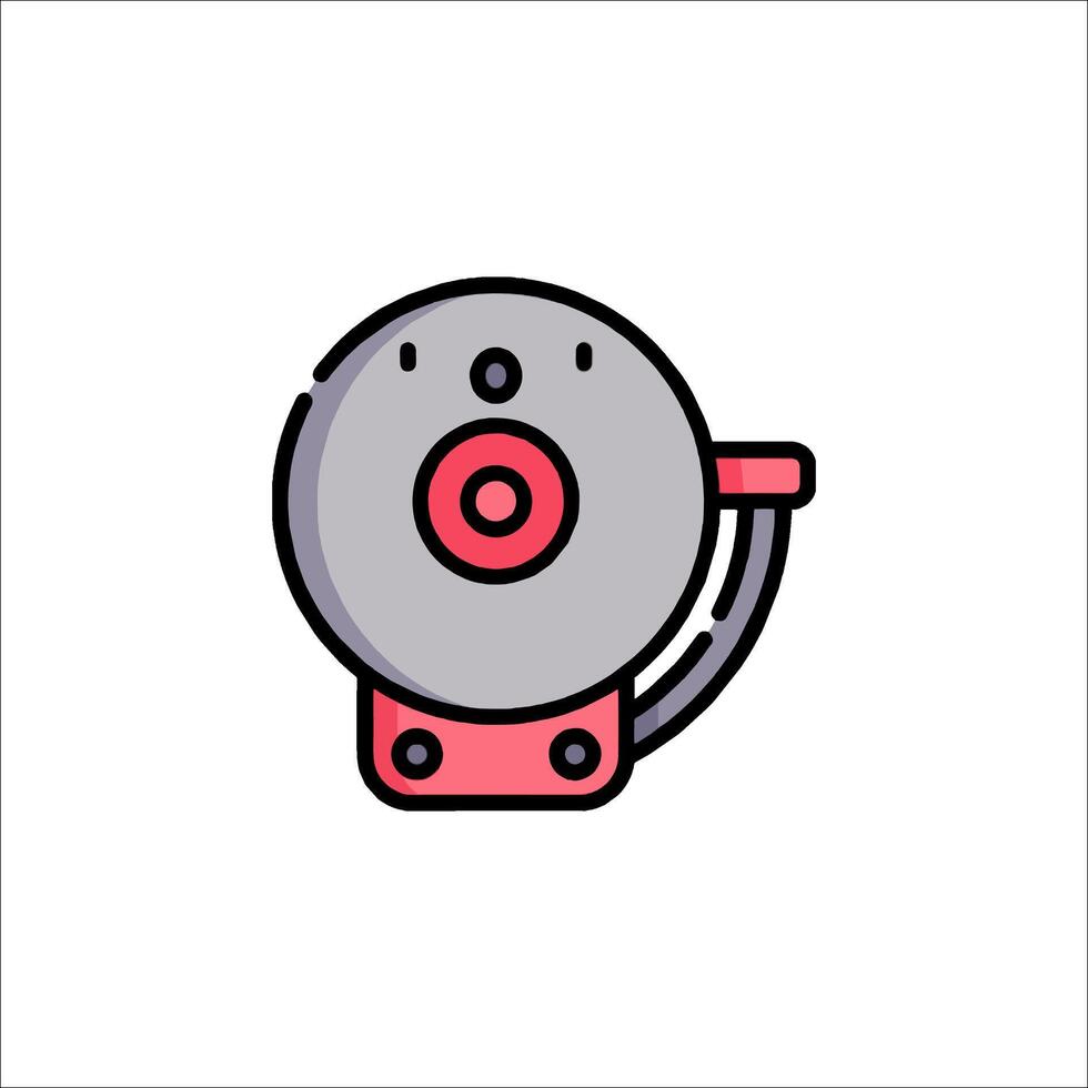 A cartoon character with a red nose and a black eye vector