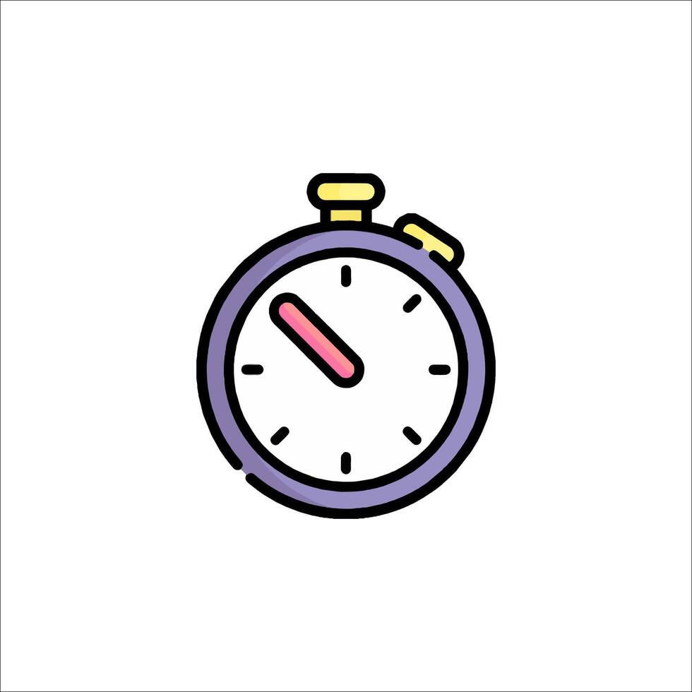 A stopwatch icon on a white background vector