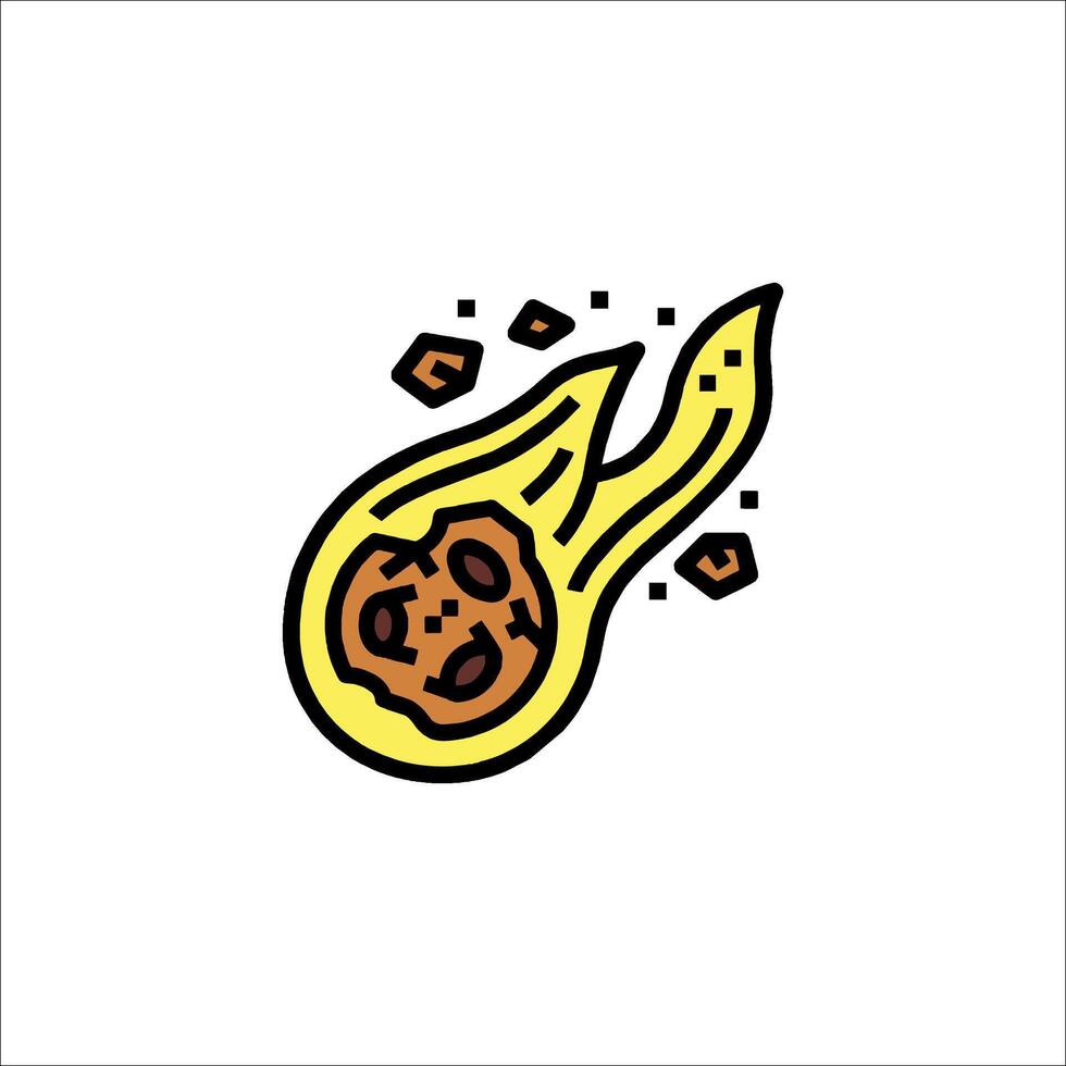 A cartoon of a hot dog with a fire coming out of it vector