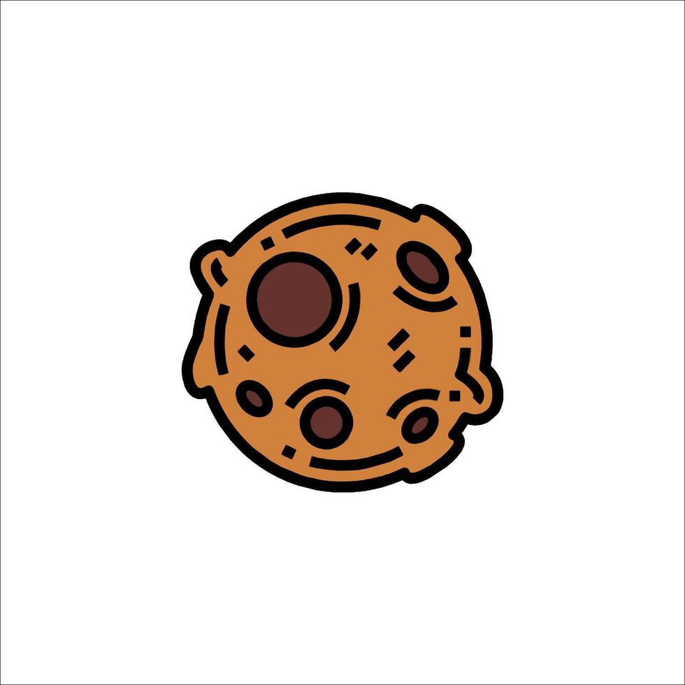 A cookie icon on a white background vector