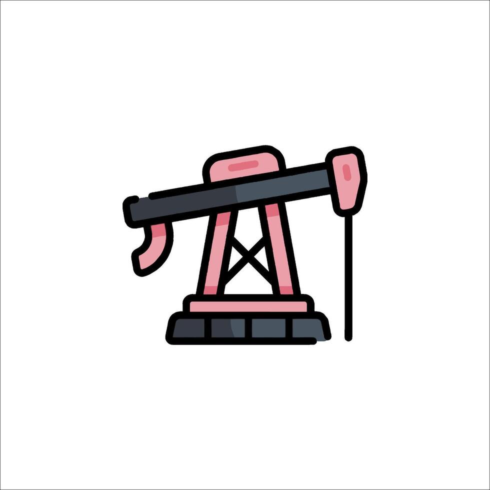 Oil pump icon illustration vector