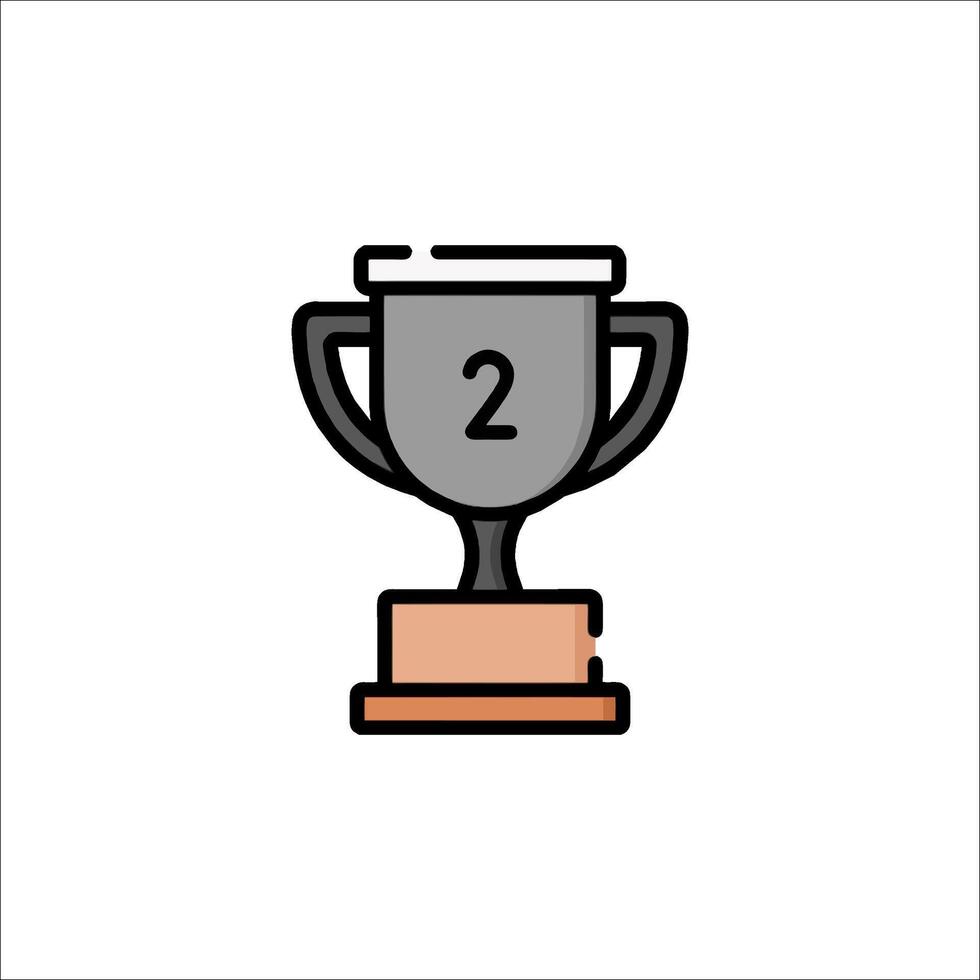 A trophy cup icon on a white background vector