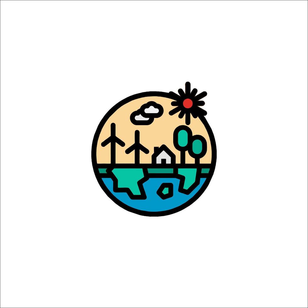 A logo for a company that is called eco-friendly vector