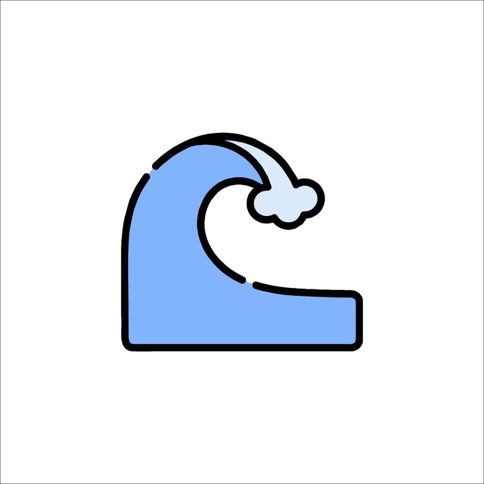 Wave icon illustration vector