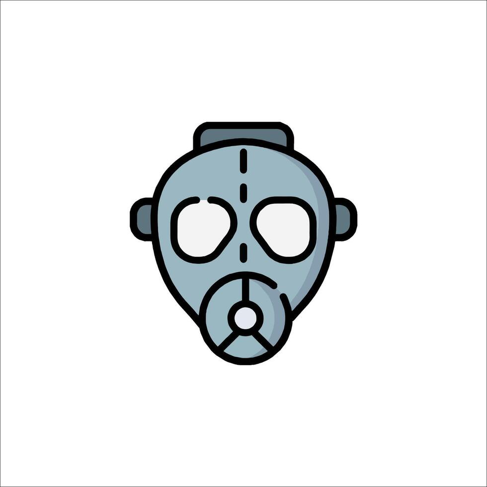 A gas mask icon on a white background vector