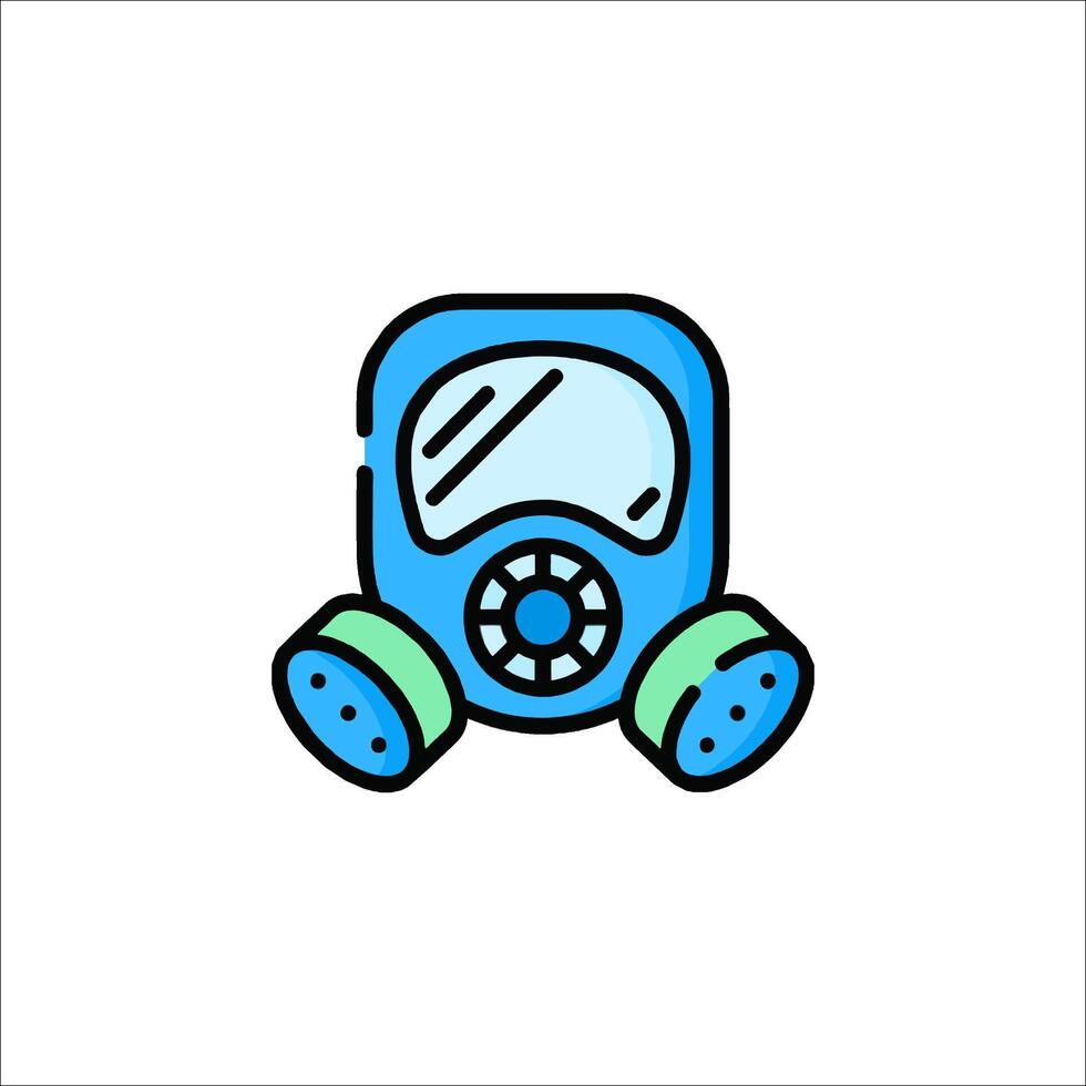 A gas mask icon on a white background vector