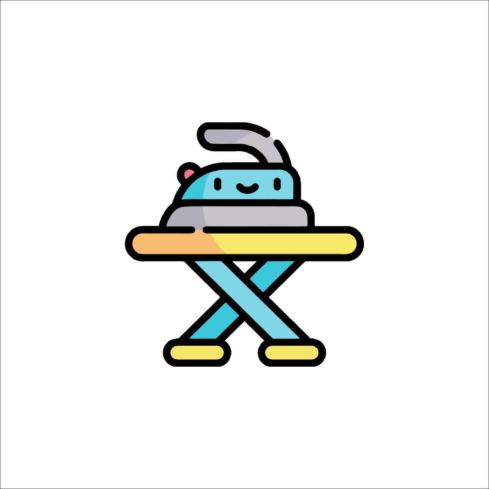 Ironing iron icon illustration vector