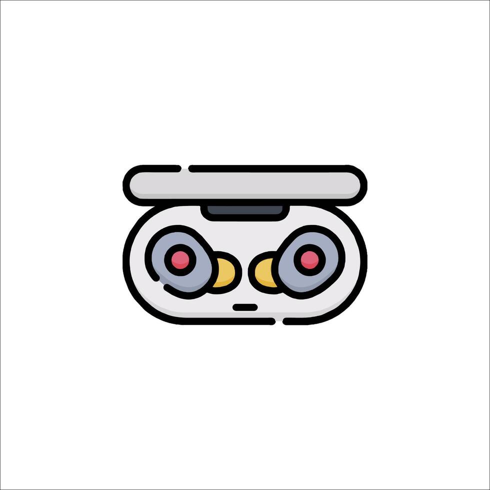 A white and black icon of a microphone vector