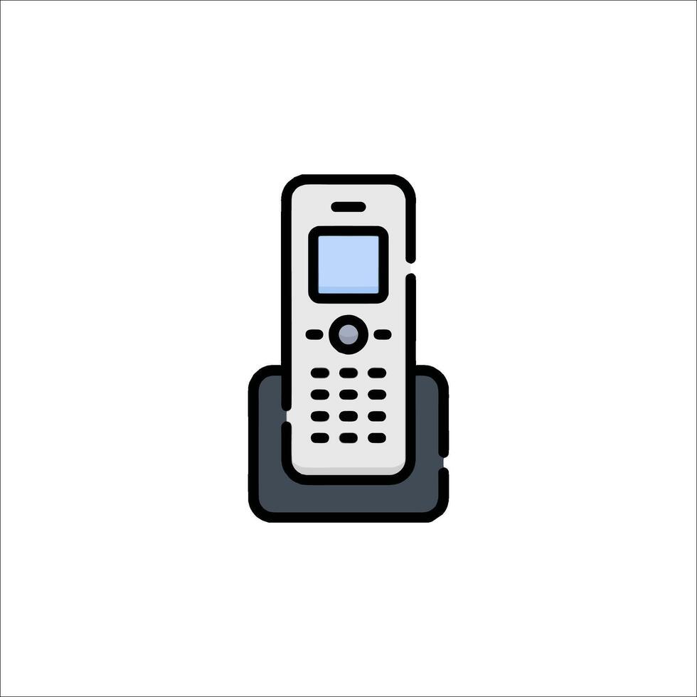 A phone icon on a white background vector