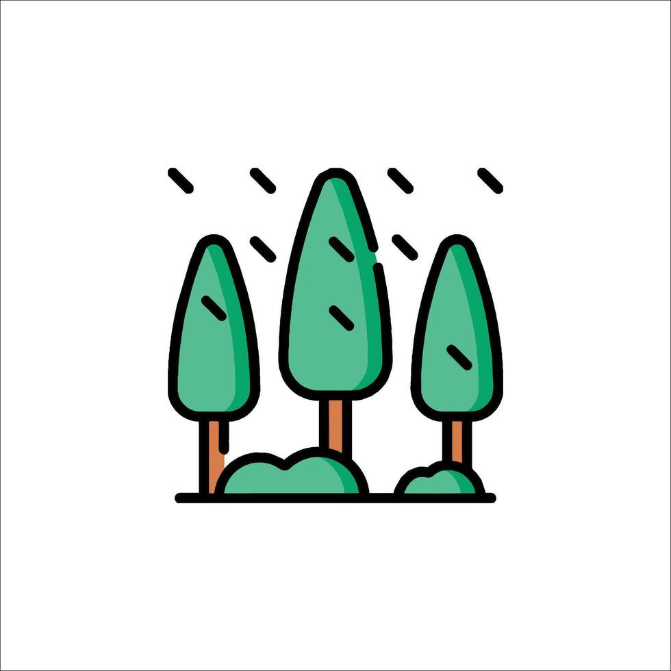 Forest icon illustration vector