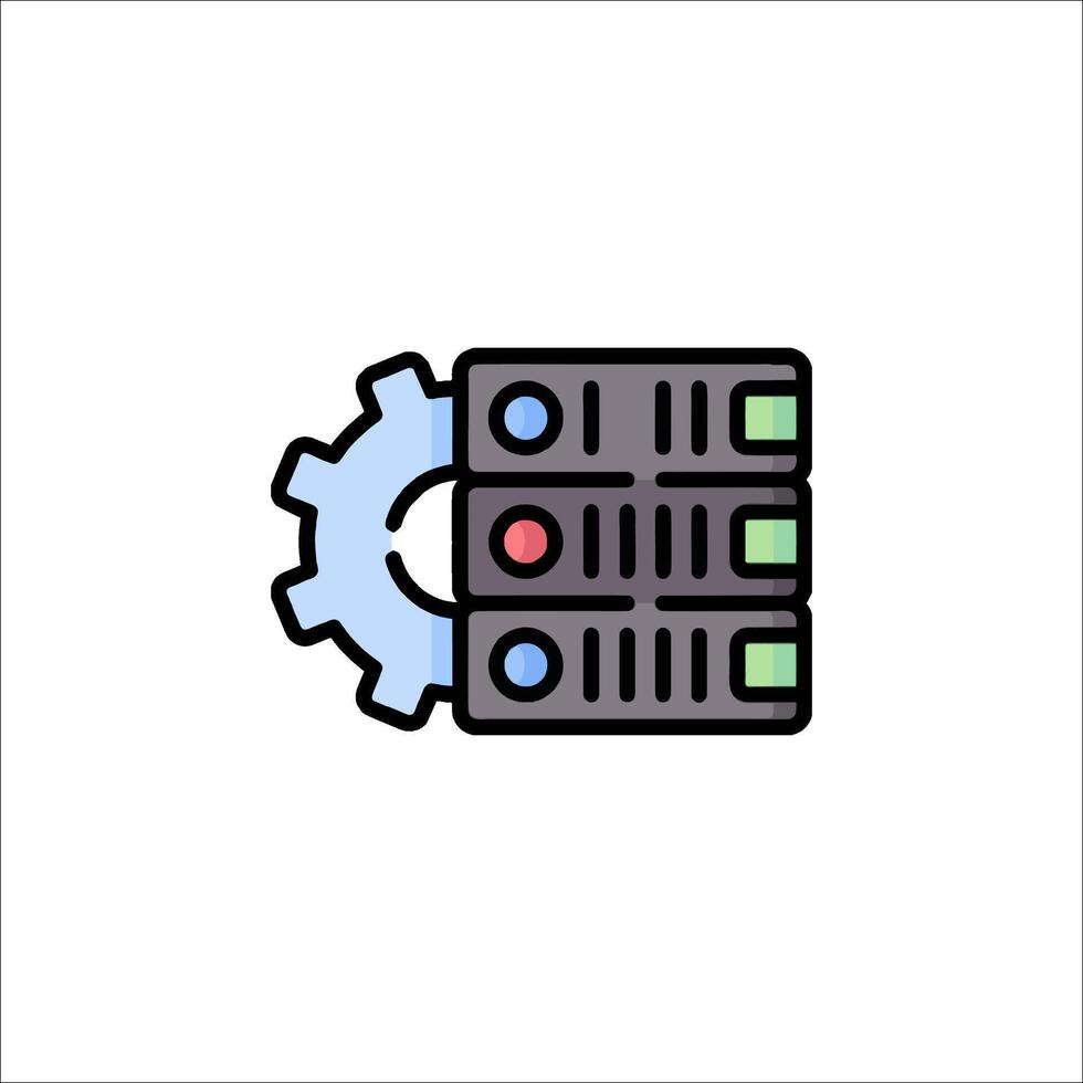 Server icon illustration vector