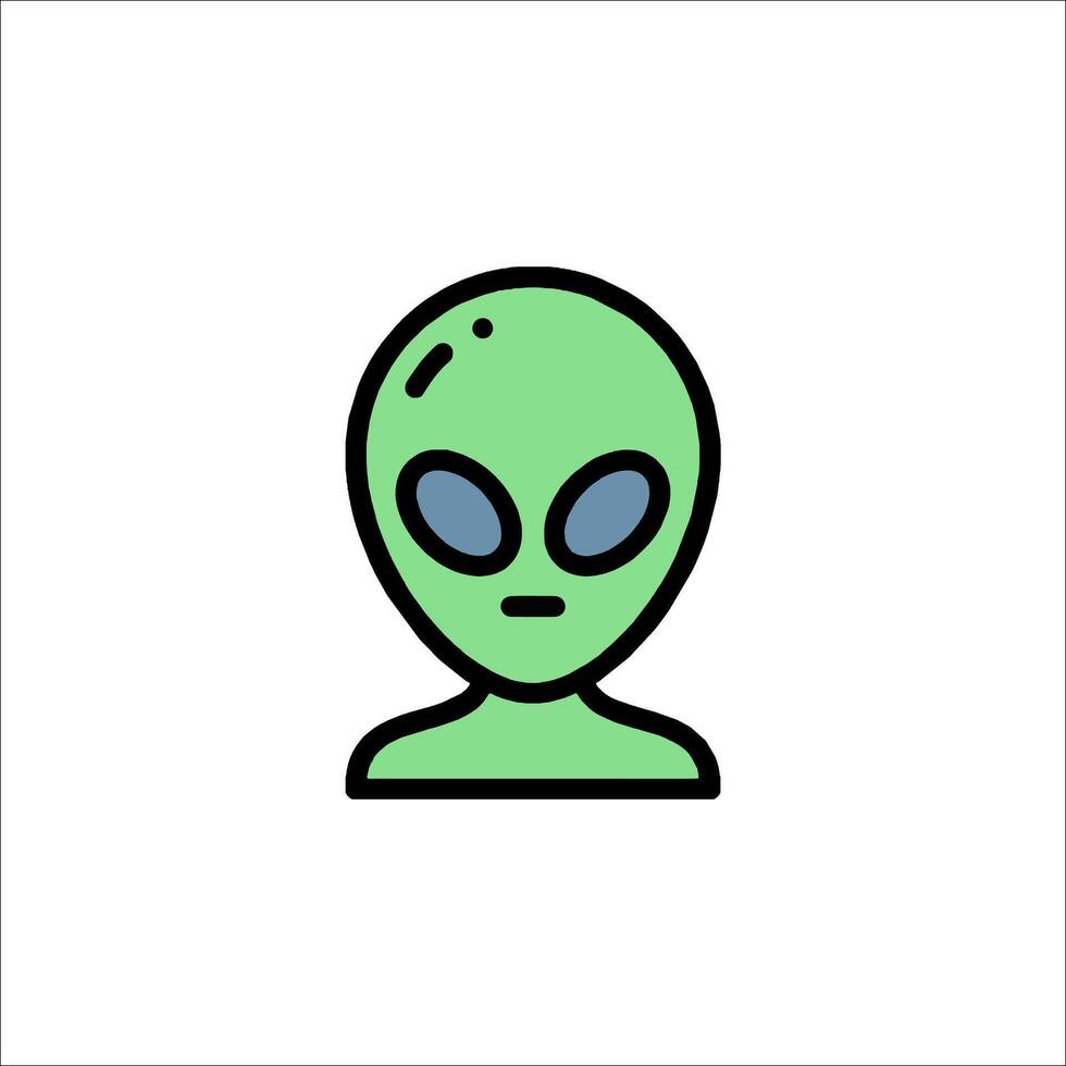 Alien icon illustration vector