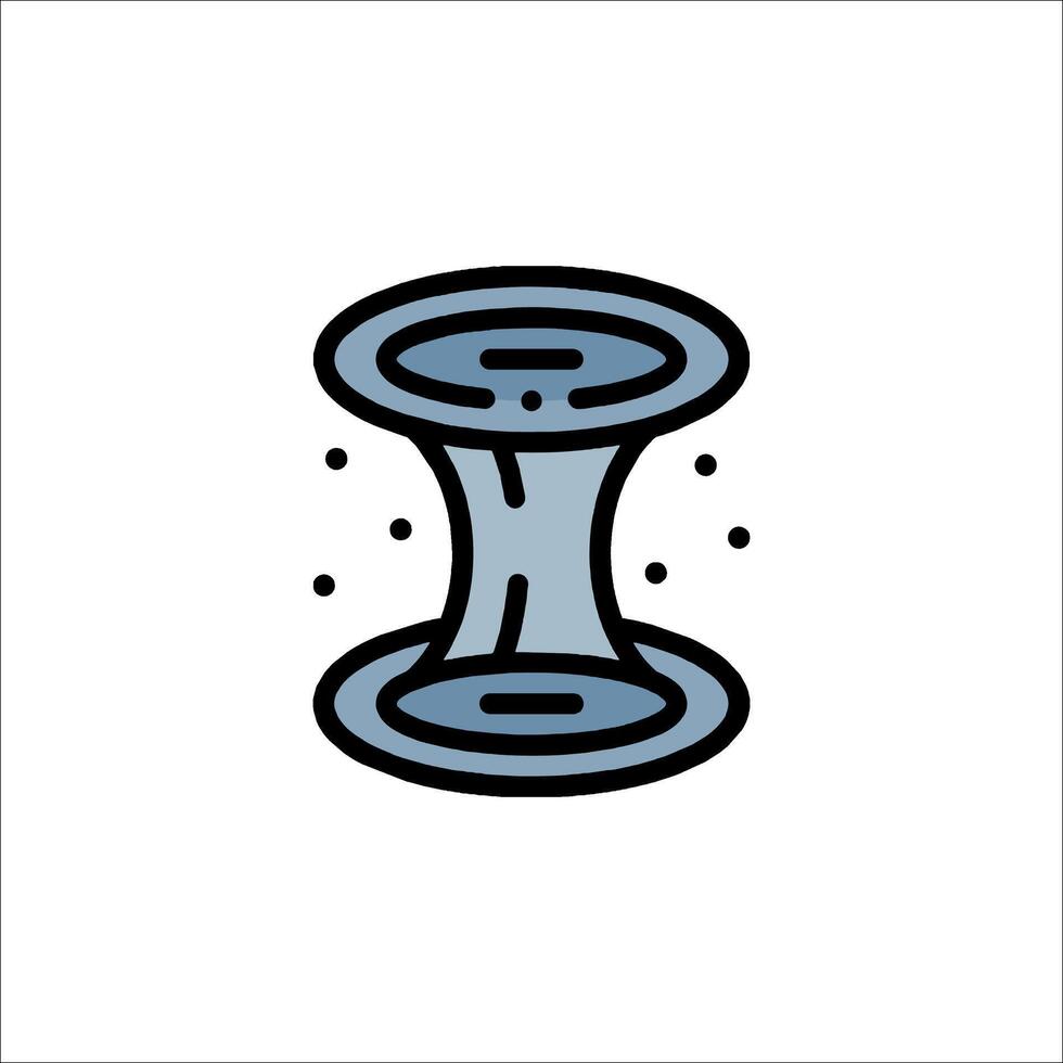 A spool of thread icon on a white background vector