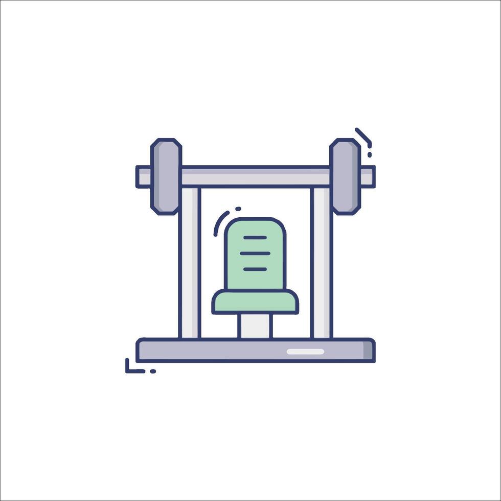 Gym equipment icon illustration vector