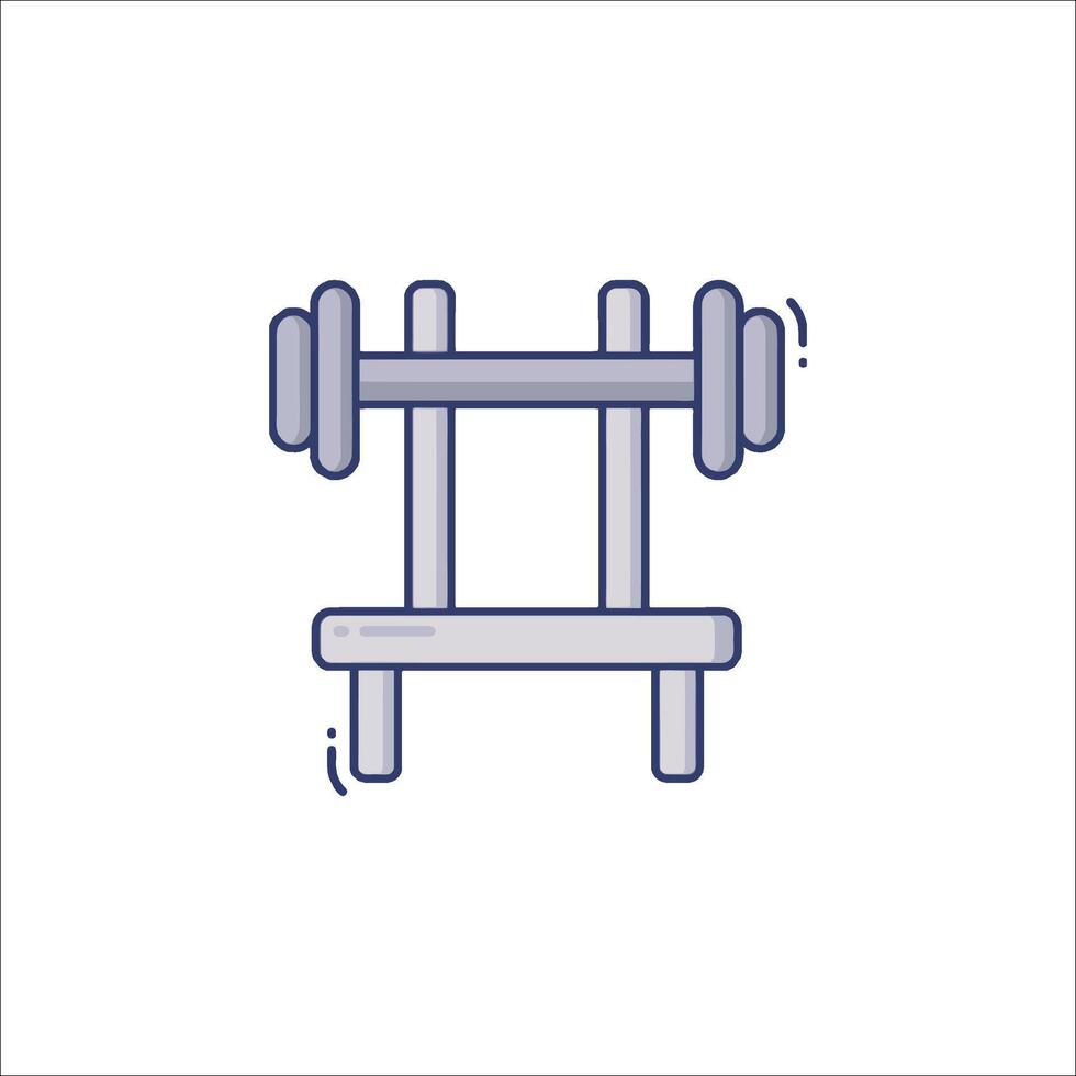 A barbell icon on a white background vector