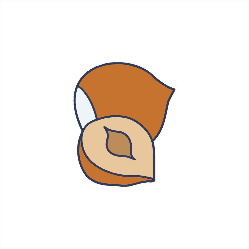 An acorn icon on a white background vector