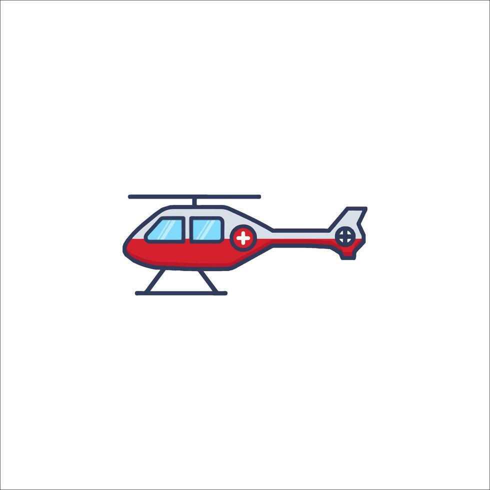 Helicopter icon illustration vector