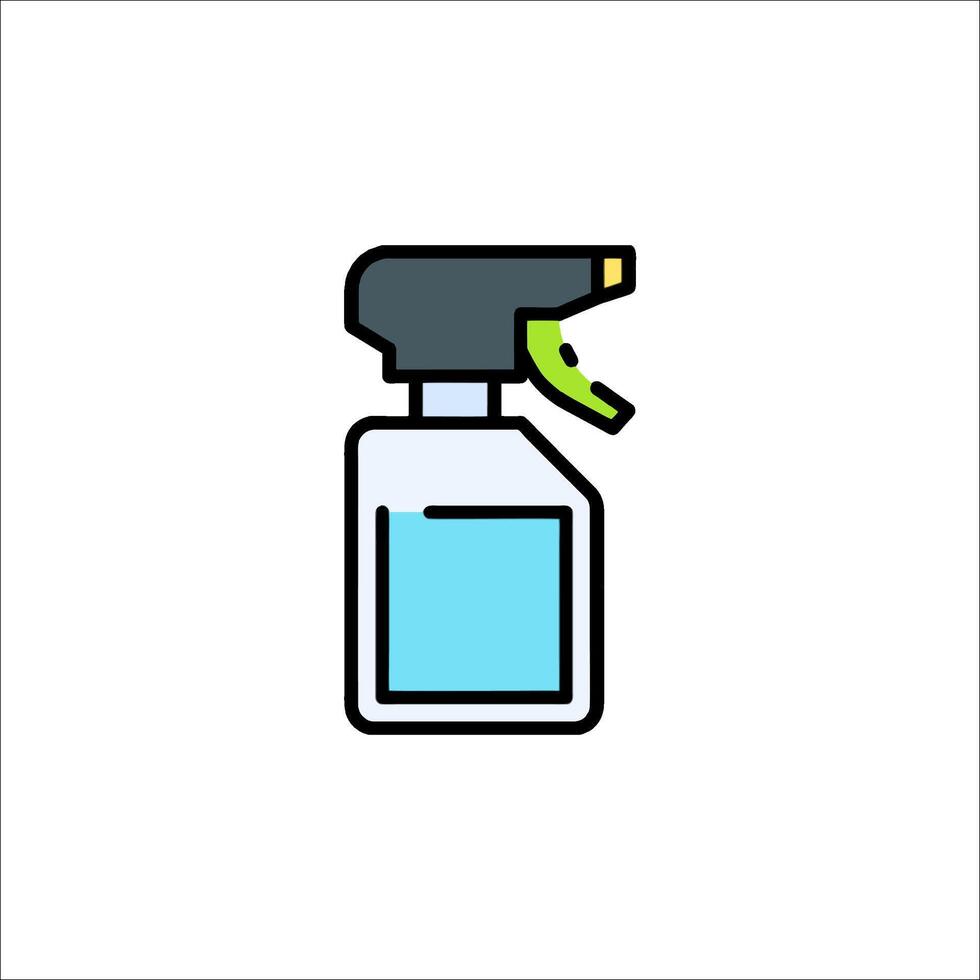 A spray bottle with a spray nozzle on it vector