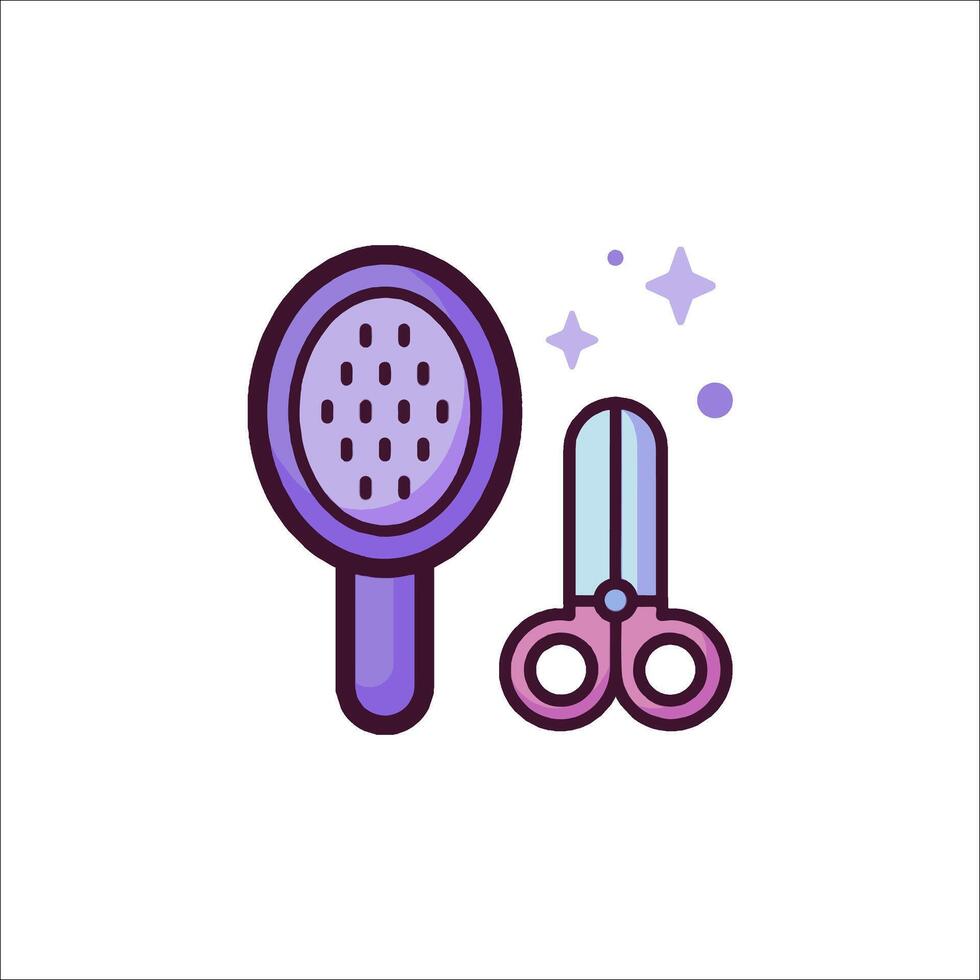 Hair care icon illustration vector