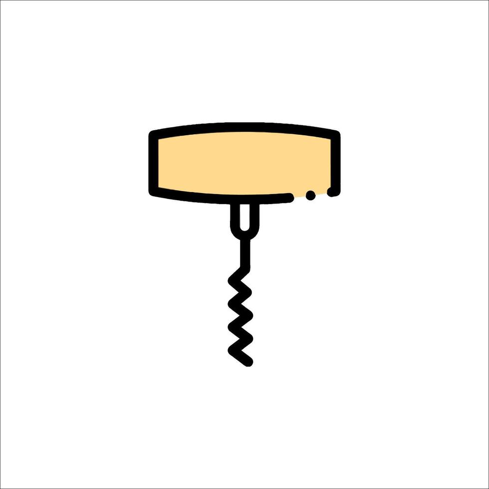 A wine corkscrew icon on a white background vector