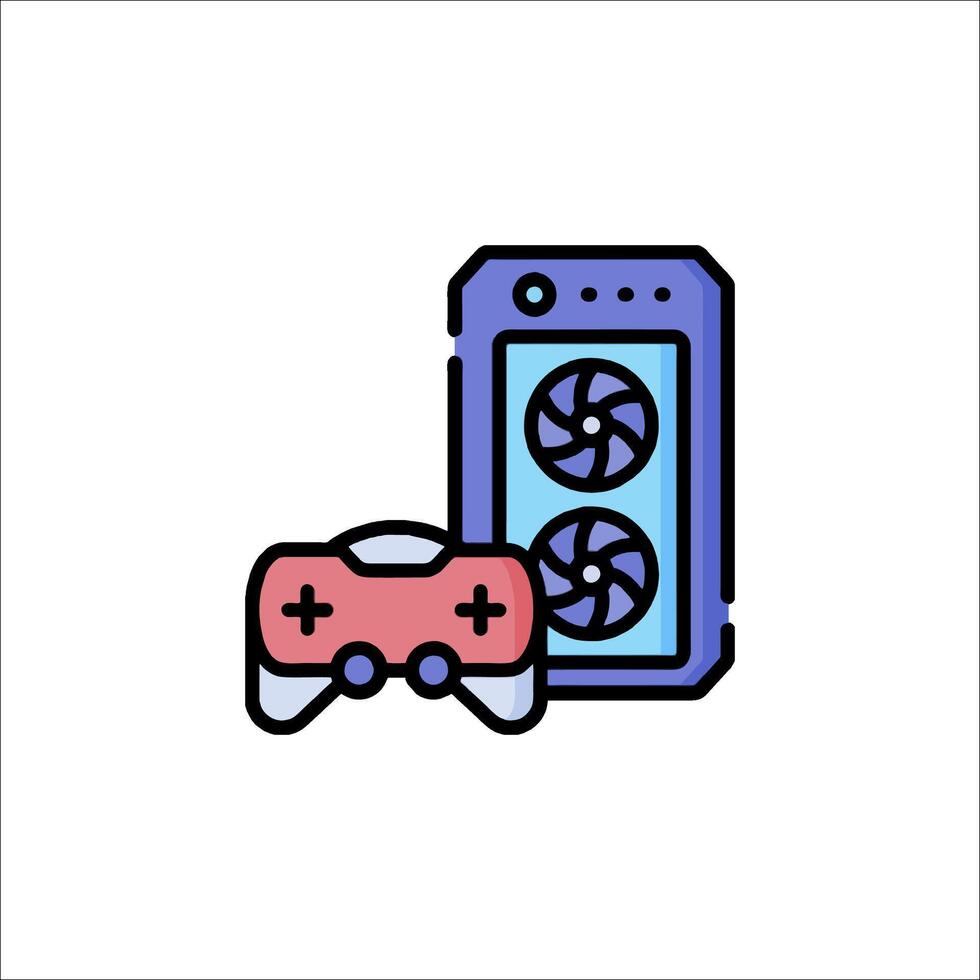 A game controller and a phone vector
