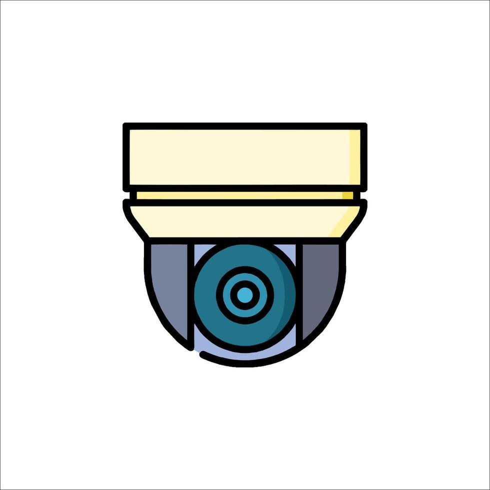 A security camera icon on a white background vector