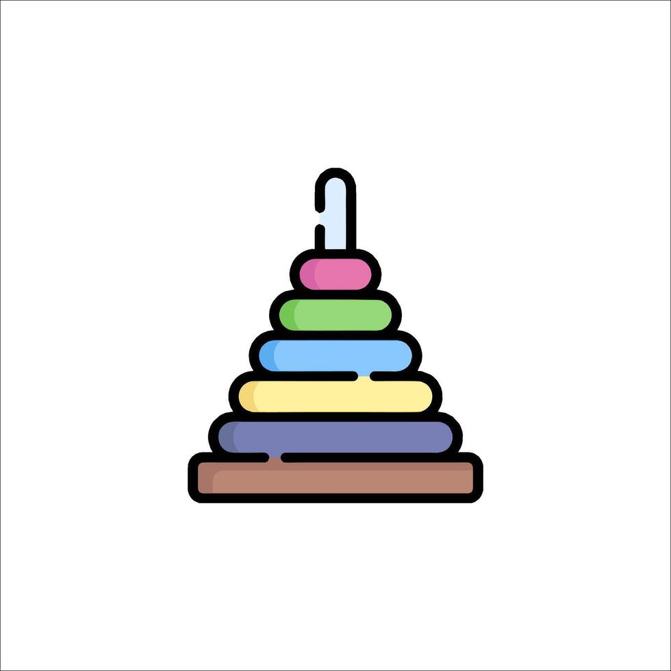 A colorful pyramid with a candle inside vector