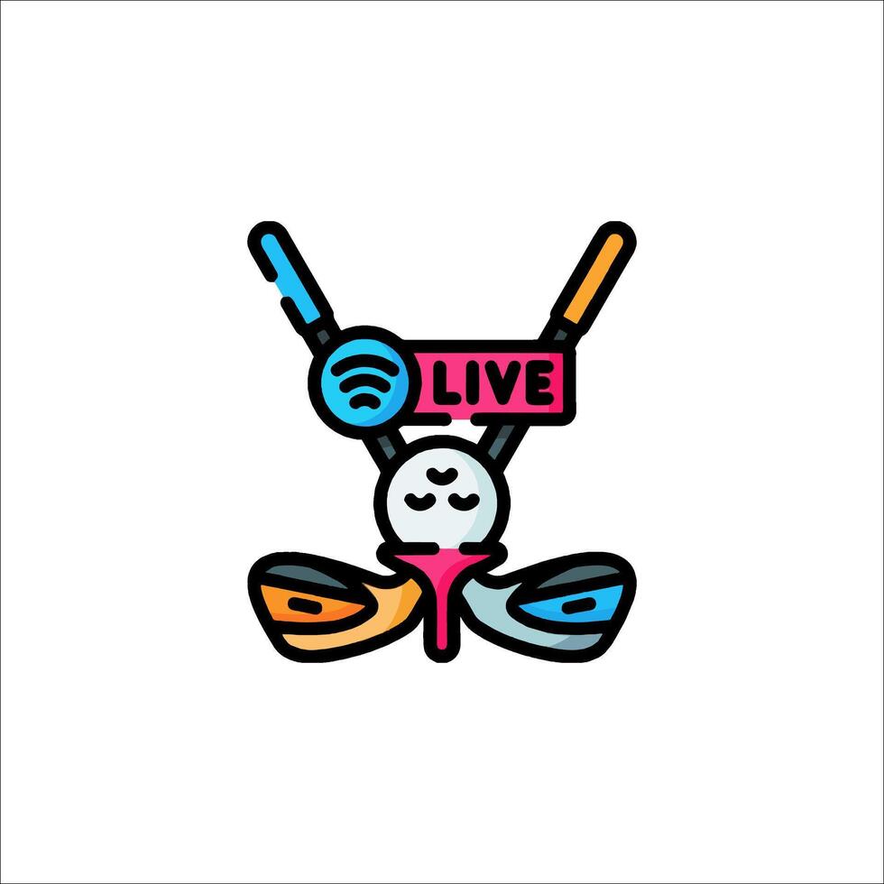 A logo for a live music event vector