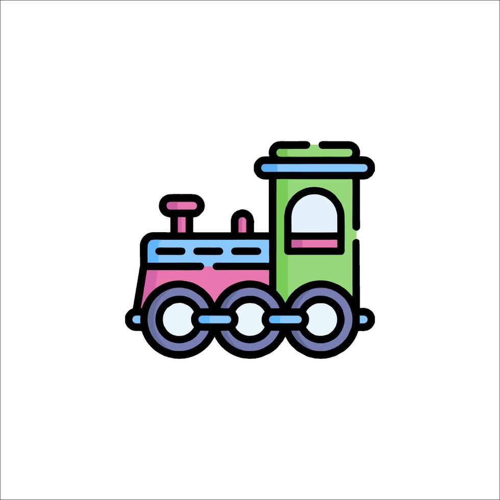 A train icon on a white background vector